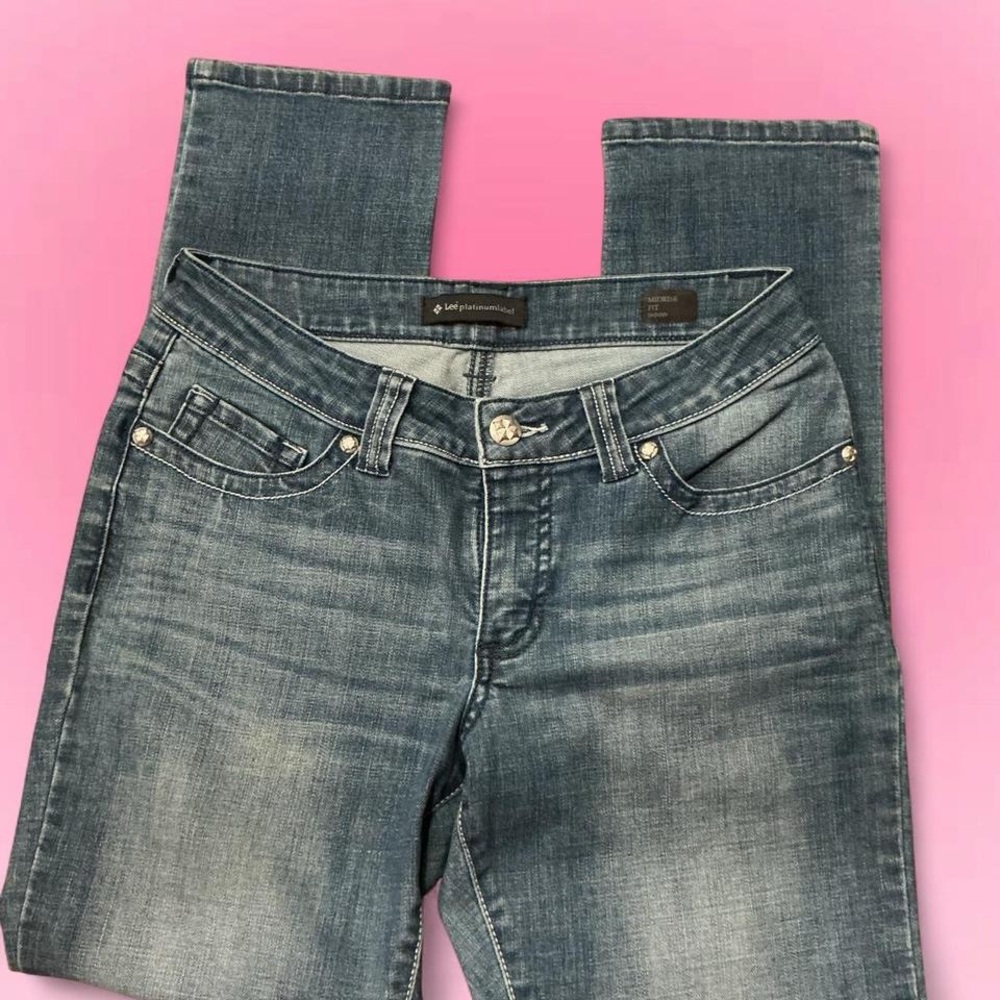 Lee Platinum Blue Skinny Jeans Modern Fit - Picture 4 of 6